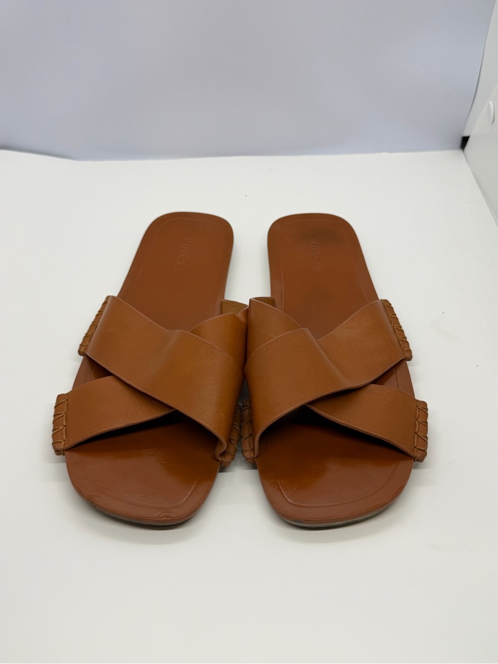 Vince Brown Leather Sandals